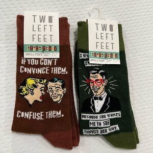 Two Left Feet mens socks, shoes sz5-8